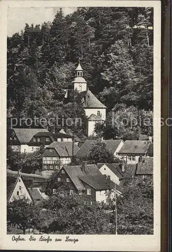 Oybin Kirche am Berg Oybin Zittauer Gebirge Kat. Kurort Oybin