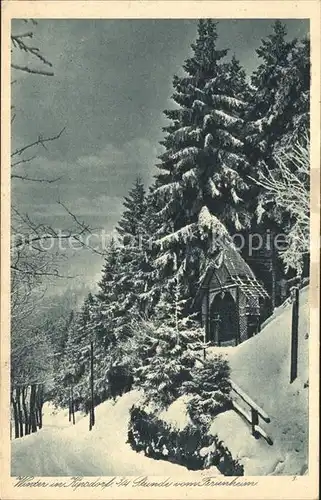 Kipsdorf Ferienheim Winter Kat. Altenberg