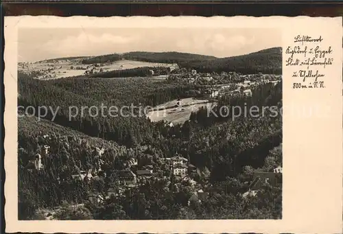 Kipsdorf Blick auf Baerenfels und Schellerau Kat. Altenberg