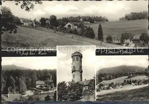 Hain Oybin Turm Hochwald Forsthaus Kat. Kurort Oybin