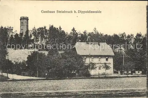 Dippoldiswalde Osterzgebirge Gasthaus Steinbruch Aussichtsturm Kat. Dippoldiswalde
