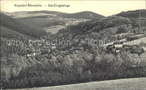 Baerenfels Erzgebirge Panorama Kat. Altenberg
