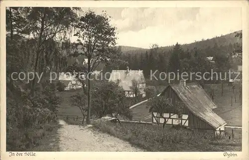 Oybin In der Hoelle Serie Saechsische Heimatschutz Postkarten Kat. Kurort Oybin