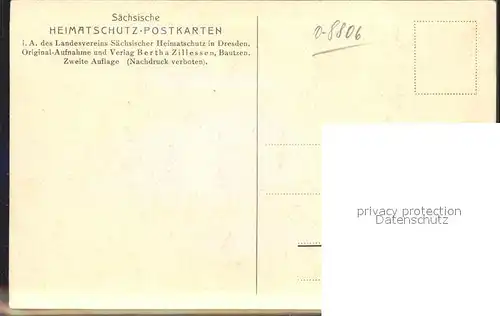Oybin Teilansicht mit Kirche und Berg Oybin Serie Saechsische Heimatschutz Postkarten Kat. Kurort Oybin
