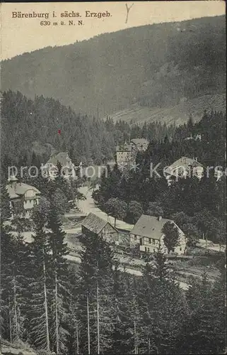 Baerenburg Sachsen Talblick Kat. Altenberg