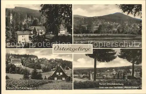 Kipsdorf Baerenfels Oberbaerenburg Kurorte Erzgebirge Kat. Altenberg