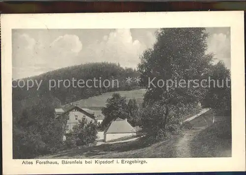 Baerenfels Erzgebirge Altes Forsthaus Kat. Altenberg