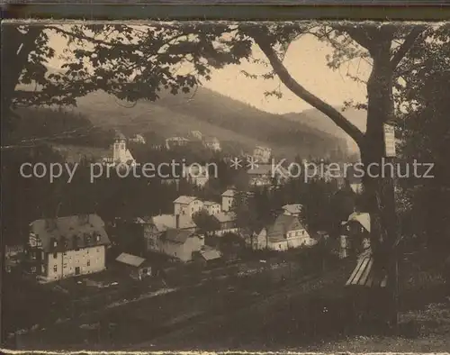 Kipsdorf Ansicht vom Waldrand aus Kat. Altenberg