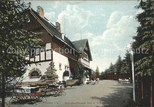 Plauen Vogtland Unterkunftshaus des VTV Gartenrestaurant Kat. Plauen