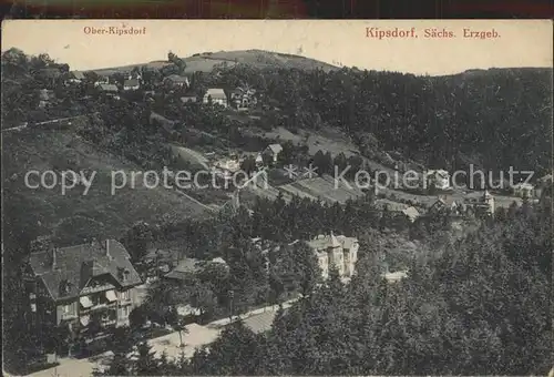 Kipsdorf mit Oberkipsdorf Kat. Altenberg