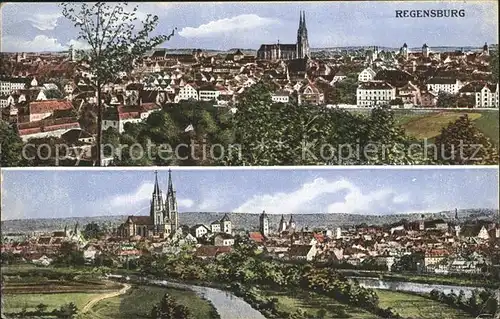 Regensburg Stadtansichten mit Dom St Peter / Regensburg /Regensburg LKR
