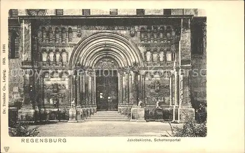 Regensburg Jakobskirche Schottenportal / Regensburg /Regensburg LKR