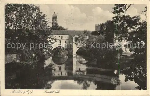 Amberg Oberpfalz Stadtbrille Wassertorbau Kat. Amberg