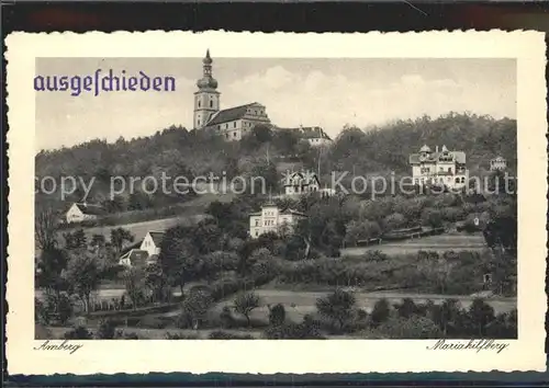 Amberg Oberpfalz Mariahilfberg Kloster Kirche Kat. Amberg