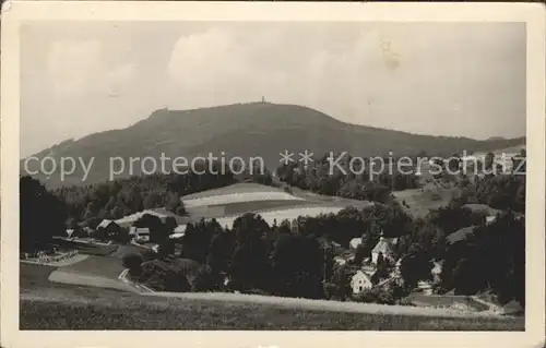 Lueckendorf Panorama Kurort mit Hochwald Zittauer Gebirge Kat. Kurort Oybin