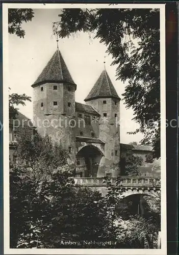 Amberg Oberpfalz Nabburgertor Kat. Amberg