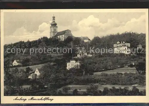 Amberg Oberpfalz Mariahilfberg Kirche Kat. Amberg