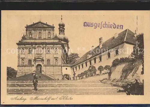 Amberg Oberpfalz Mariahilf mit Kloster Kat. Amberg