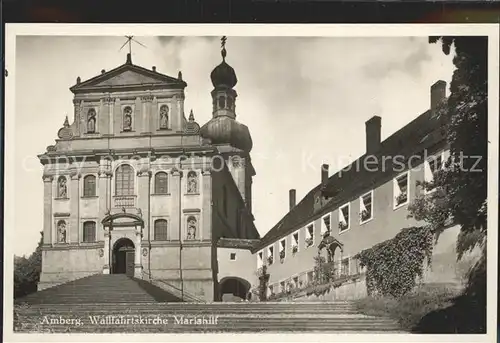 Amberg Oberpfalz Wallfahrtskirche Mariahilf Kloster Kat. Amberg