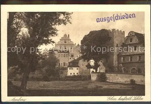 Amberg Oberpfalz Ehemaliges kurfuerstliches Schloss Kat. Amberg