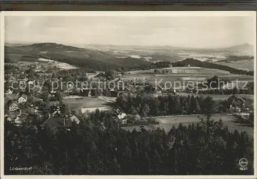 Lueckendorf Panorama Luftkurort Zittauer Gebirge Kat. Kurort Oybin