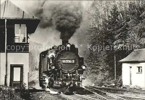 Kipsdorf Schmalspurbahn Dampflokomotive Kat. Altenberg