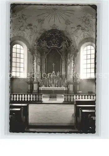 Walderbach Inneres der Kirche Altar Kat. Walderbach
