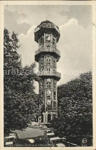 Loebau Sachsen Friedrich August Turm an der Berg Kat. Loebau