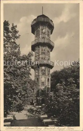 Loebau Sachsen Loebauer Berg Friedrich August Turm Kat. Loebau