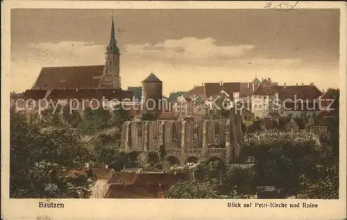 Bautzen Petri Kirche Ruine Kat. Bautzen