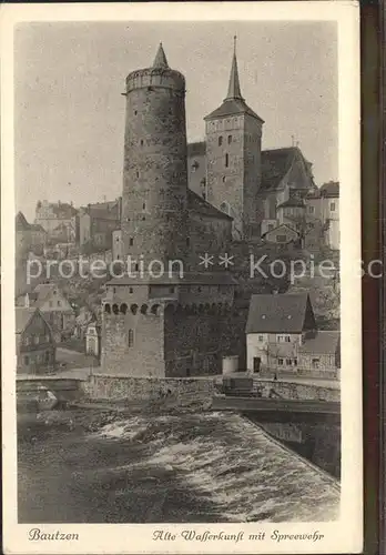 Bautzen Alte Wasserkunst Spreewehr Kat. Bautzen