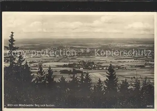 Bautzen Blick vom Moenchswalder Berg  Kat. Bautzen