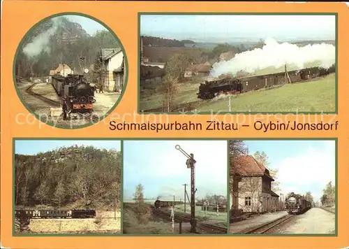 Oybin Schmalspurbahn Zittau Oybin Jonsdorf Bahnhof Dampflokomotive Kat. Kurort Oybin