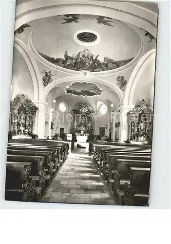 Parsberg Oberpfalz Stadtpfarrkirche St Andreas Inneres Fresken Altar Kat. Parsberg