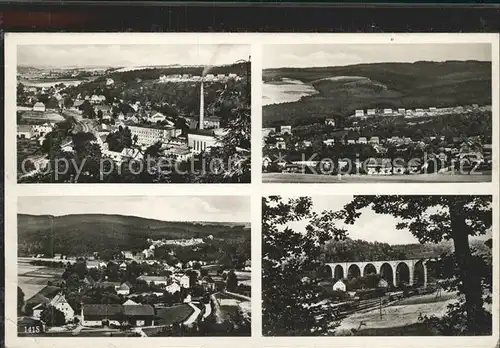 Falkenau Sachsen Teilansichten Viadukt Kat. Falkenau Sachsen