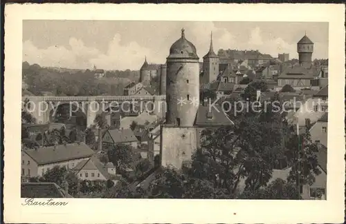 Bautzen Altstadt Turm Kronprinzenbruecke Kat. Bautzen