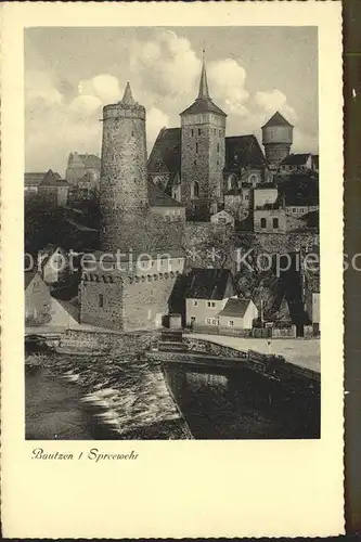 Bautzen Spreewehr Altstadt Alte Wasserkunst Michaeliskirche Kat. Bautzen