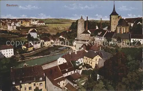 Bautzen Spree Alte Wasserkunst Michaeliskirche Kat. Bautzen