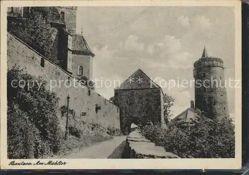 Bautzen Am Muehltor Stadtmauer Kat. Bautzen