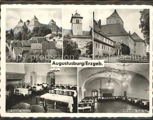 Augustusburg Schloss HO Gaststaette Speisesaal Grosser Saal Kat. Augustusburg