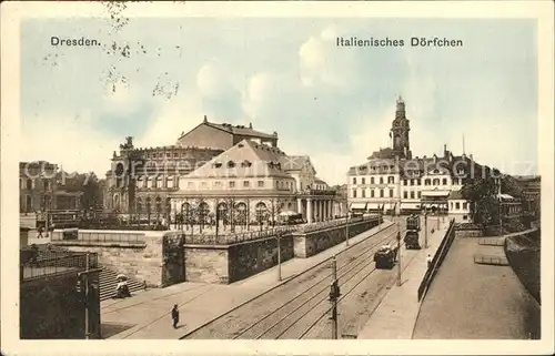 Dresden italienisches Doerfchen Kat. Dresden Elbe