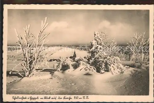 Schellerhau Blick auf die Kirche Kat. Altenberg