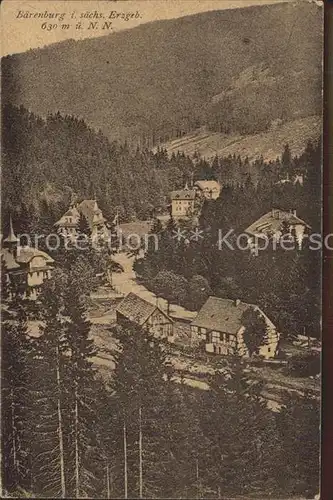 Baerenburg Sachsen Teilansicht Kat. Altenberg