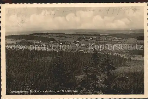 Schellerhau Blick vom Kahleberg Kat. Altenberg