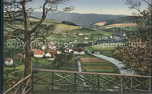 Kunnersdorf Augustusburg Blick vom Kunnerstein Kat. Augustusburg