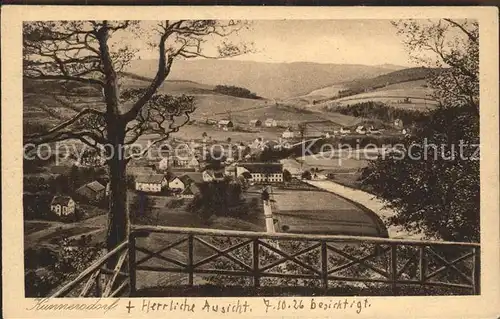 Kunnersdorf Augustusburg Blick vom Kunnerstein Kat. Augustusburg