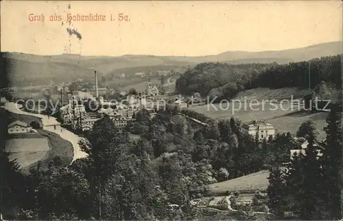 Hohenfichte Stadtansicht Kat. Leubsdorf Sachsen