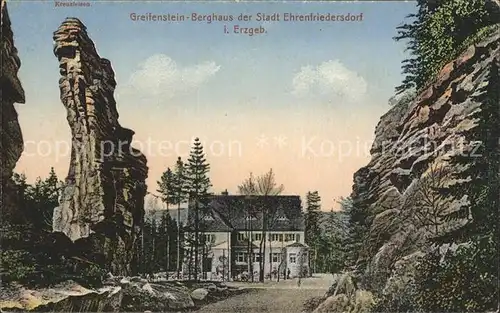 Ehrenfriedersdorf Erzgebirge Greifenstein  Berghaus Kat. Ehrenfriedersdorf