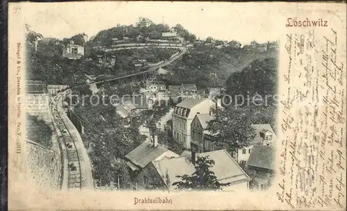 Loschwitz Drahtseilbahn Kat. Dresden