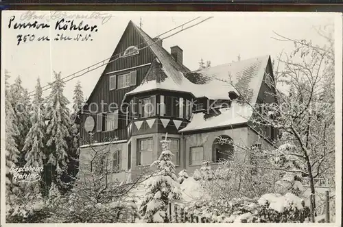 Baerenburg Sachsen Pension Koehler Kat. Altenberg